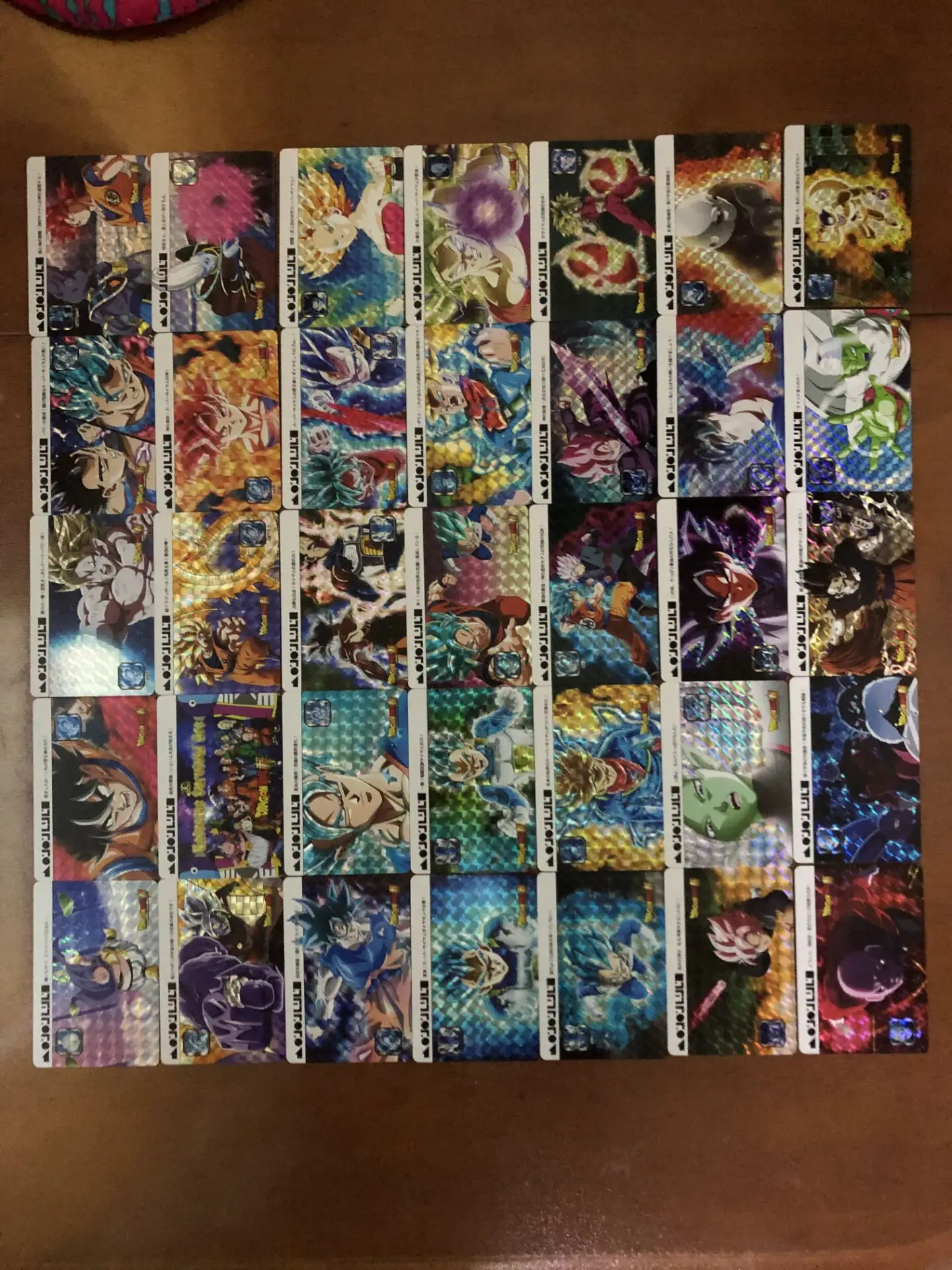 

New pattern 55pcs/hot Animation Dragon Ball Super Action Figures Golden Flash Cards card Collection Card Kid Gift Toy