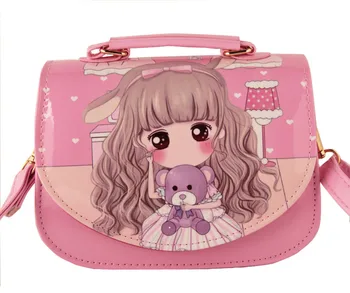 

Toddler Cute Girls PU leather Bags Princess Handbag Kids Baby Messenger Bags Crossbody Bags Shoulder Stylish Zipper