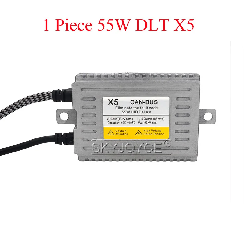 AC Canbus HID Ballast 55W DLT X5 Error Free Canbus Ballast For Car Headlight Bulb Kit Xenon H7 H1 H11 D2H 55W Car Light Bulb Kit (4)