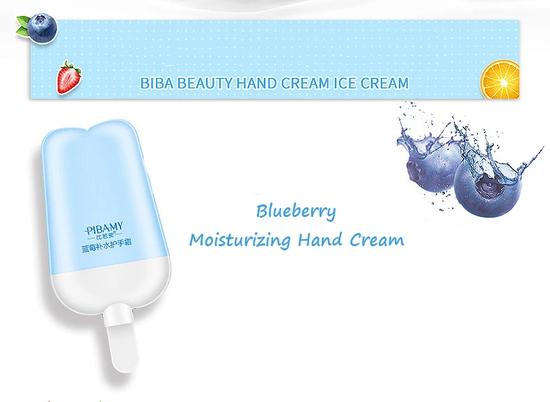 3pcs/lot Fruit Extract Beauty Ice Cream Shape Hand Cream Anti-wrinkle Moisturizin Nourishing Soft Delicate Hand Care Hand Creams