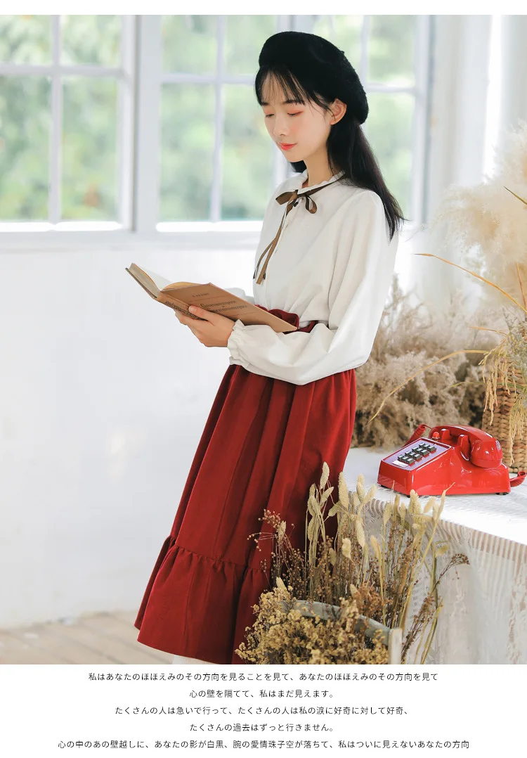 Корейский милый стиль школы девушка эластичный с высокой талией плиссированная юбка на весну и осень