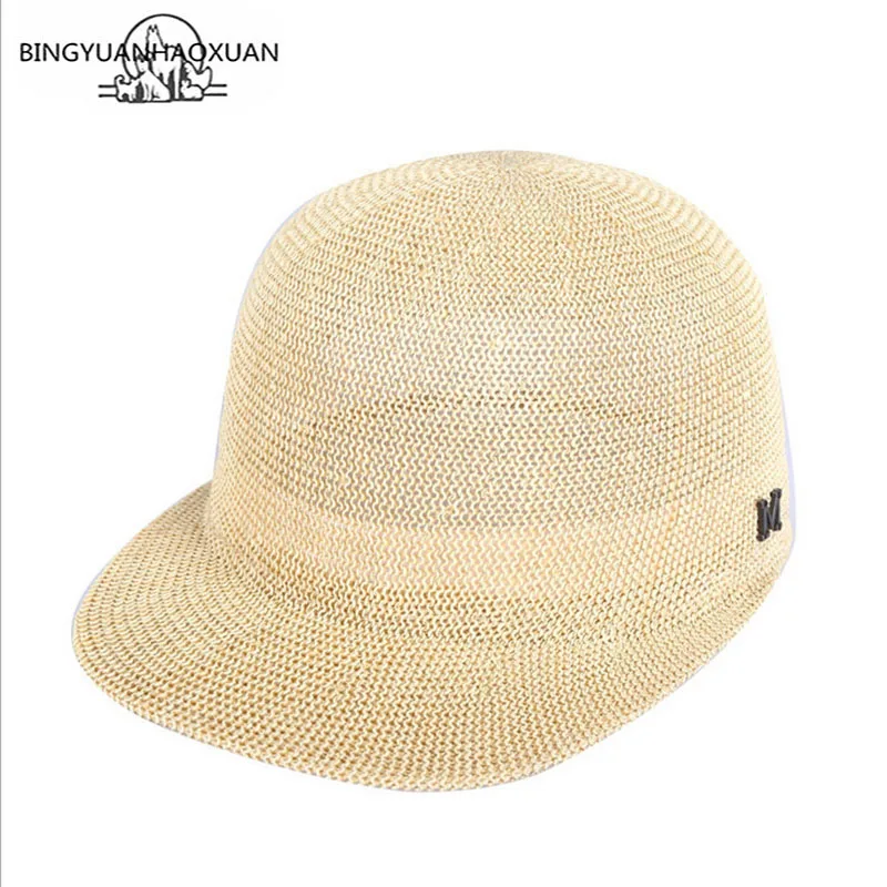 

BINGYUANHAOXUAN Women's 2018 Summer Sun Hat Straw Solid Equestrian