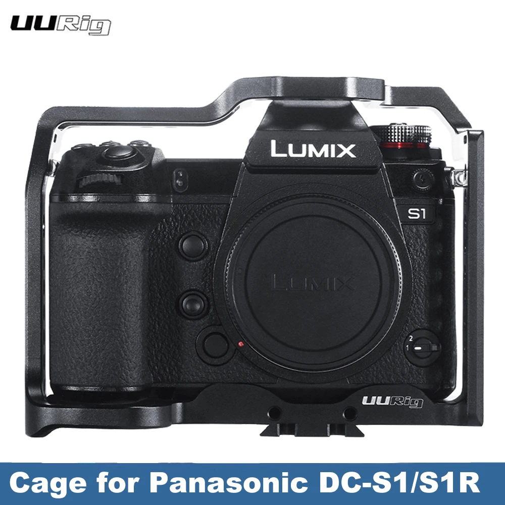 UURig C-S1 камера клетка для Panasonic S1/S1R Lumix S1R S1 защитный корпус видео Vlog клетка Холодный башмак крепление 1/4 3/8 Arca