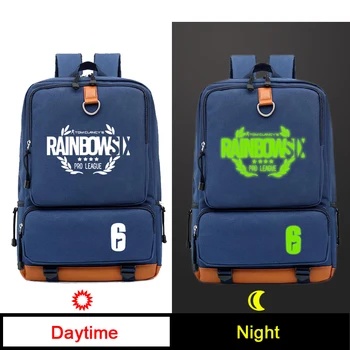 

GAME Tom Clancy's Rainbow Six Siege bag backpack teenagers Men women's Student School Bags travel Laptop Bags Luminous
