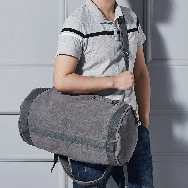 Atinfor многофункциональная винтажная холщовая дорожная сумка, Мужские выходные сумки, Большая вместительная спортивная сумка, багаж