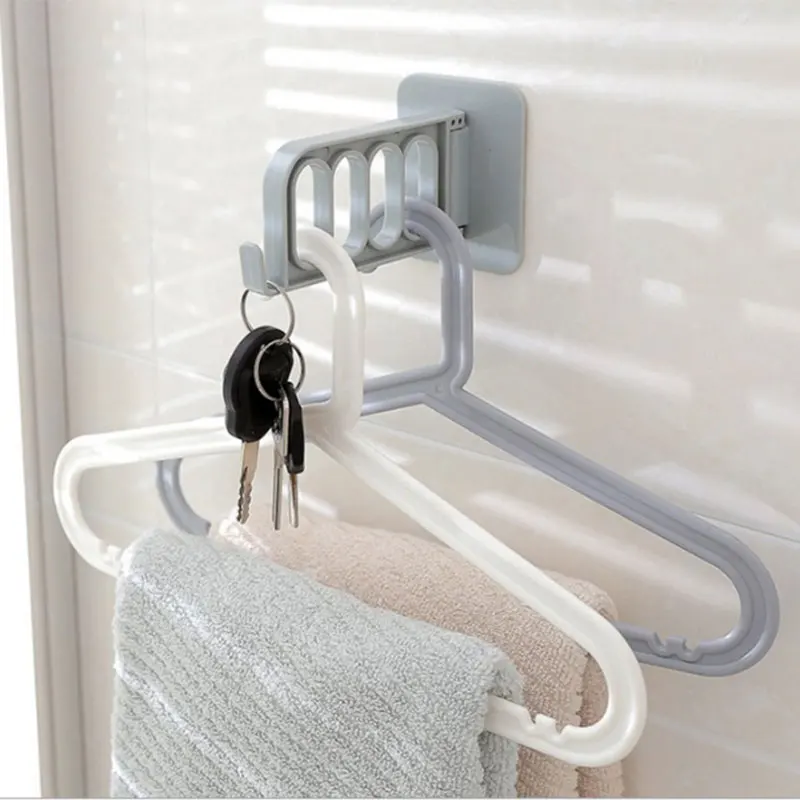 

Hanger Hook Travel Practical Folding Hanger Plastic Outdoors Organizer Convenient