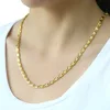 Collar Dorado a la moda para mujer y hombre, cadena de eslabones de caracol, joyería para el cuello, cierre de langosta, 2 estilos, 4,5mm/4mm, GN302 ► Foto 2/6