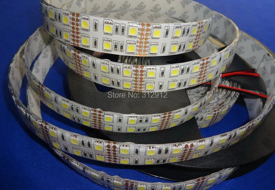 Гибкая светодиодная лента 5 м 5050 smd 120 светодиодов/м вход 12 В постоянного тока