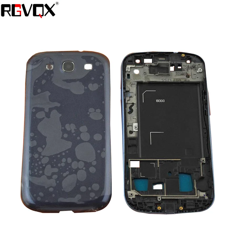 

New Complete Upper+Middle Frame+Battery Cover For SAMSUNG Galaxy S3 I9300 Housing Battery Cover High Quality Replacement