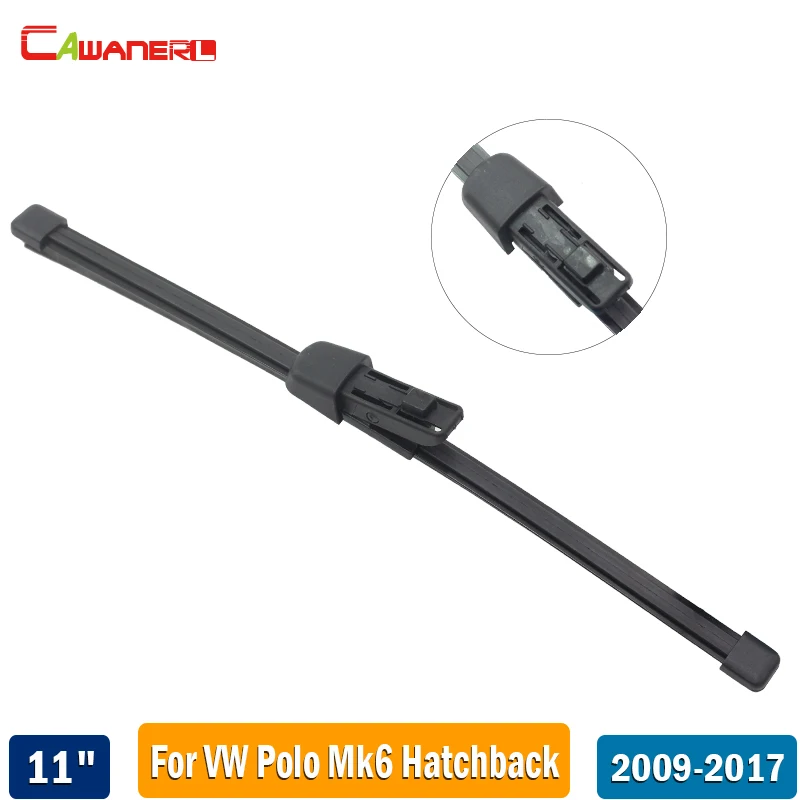 

Cawanerl Car Rubber Back Windscreen Wiper Blade 11" Auto Rear Window Wiper For 2009-2017 VW Volkswangen Polo Mk6 Hatchback