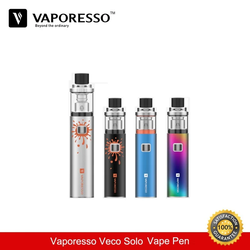 

Vaporesso Veco Solo Plus Vape Pen with 4ml Veco Tank 2ML Veco Solo All-in-One Starter Kit Vaporizer 3300mah/1500mAh EUC Coil