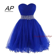 ANGELSBRIDEP Liebsten Kurz/Mini Homecoming Kleid Für Graduation Liebsten Tüll Brading Taille Besondere Anlässe Party Kleid