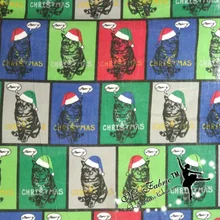 50x140 см рождественские цветы хлопчатобумажная ткань с принтом жир четверти