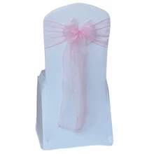 1 шт. бренд органза капюшон стул пояса бант Свадьба юбилей вечерние банкетные чехлы для стула вечерние DIY украшения дома