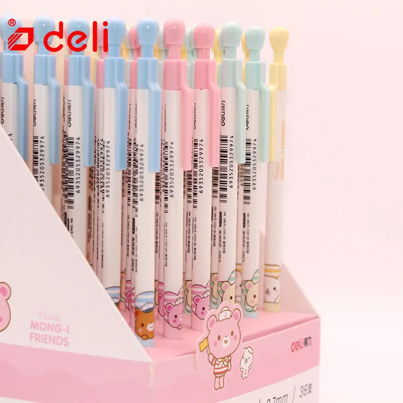 Deli 4 шт. 0 7 мм механический карандаш милый Kawaii ученический автоматический для