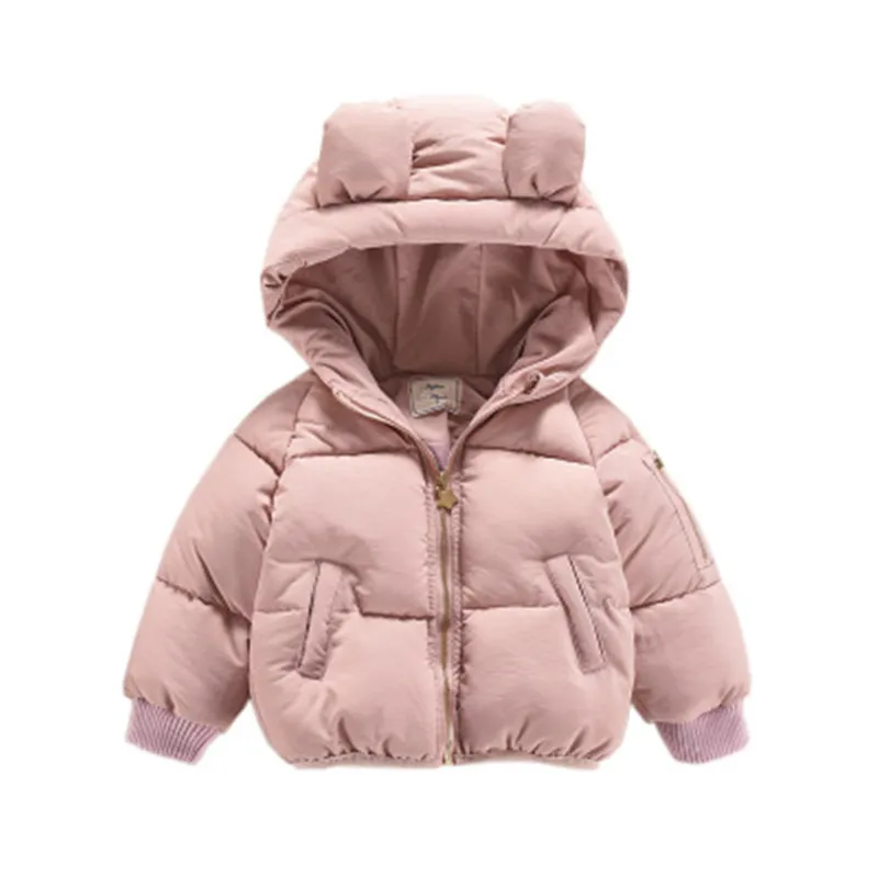 Новые модные детские куртки для девочек на осень и зиму, куртка со смайликом, теплая детская верхняя одежда с капюшоном, пальто, одежда для мальчиков и девочек