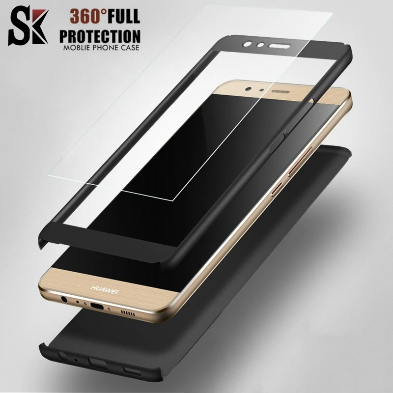 SK 360 Degree Full Cover Cases For Huawei P20 Lite P10 Fundas With Tempered Glass Phone Case Mate 10 |