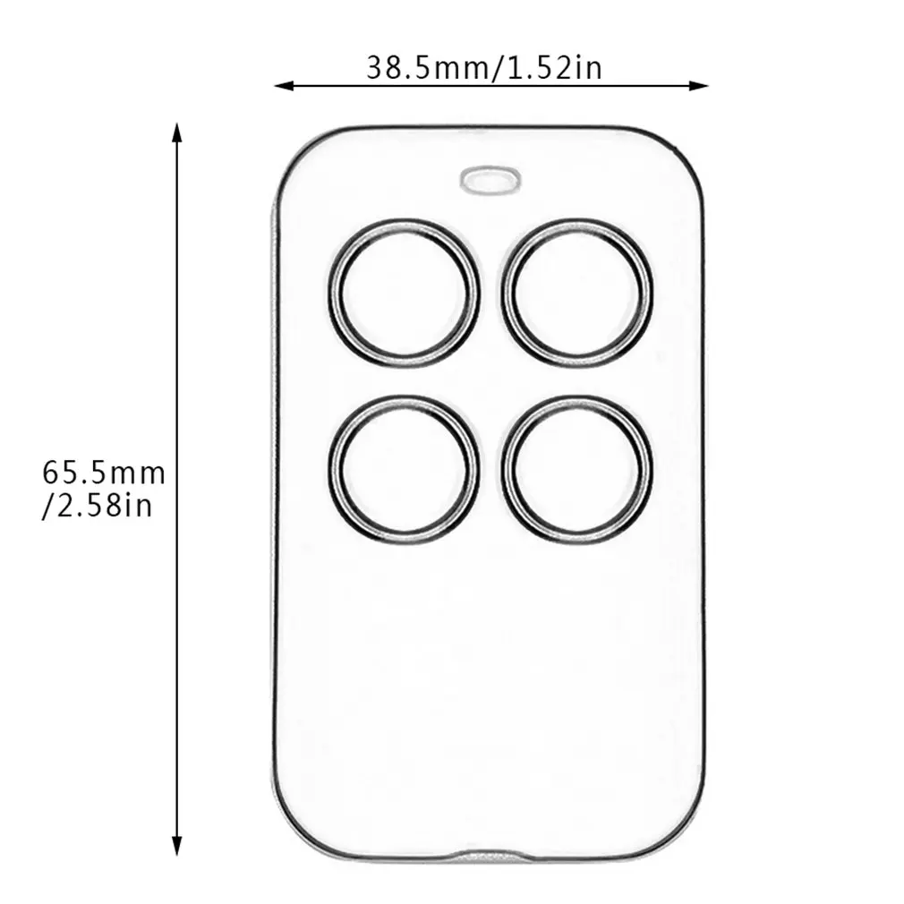 Portable Small Size 433MHz Multi-frequency Universal Automatic Door Cloning Remote Control PTX4 Duplicator