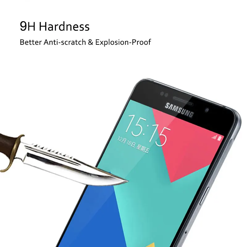 CHOEOIWE полное покрытие закаленное стекло пленка для samsung A5 A6 Plus A8 Plus 9H Противоударные Защитные пленки