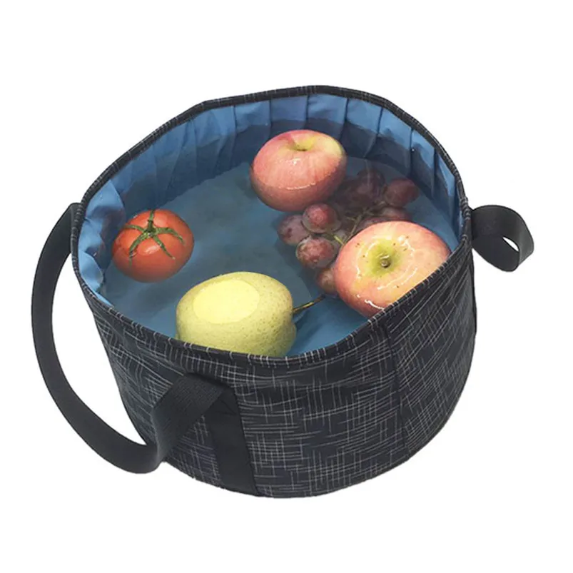Portable Travel Outdoor Wash Bag Multifunctional Collapsible Wash Basin Folding Bucket Camping Hiking Home Decor 40AP0102