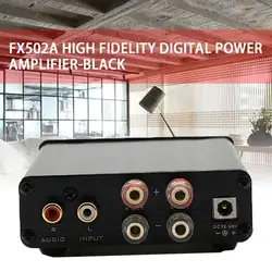 Fx502A Pro чистый маленький простой дизайн и компактный цифровой аудио Мощный мини домашний Hifi усилитель 50Wx2 ЧЕРНЫЙ