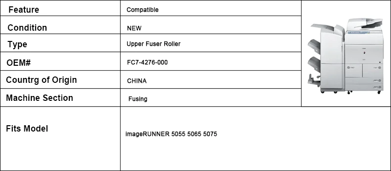 7 canon ir5055 Upper Fuser Roller