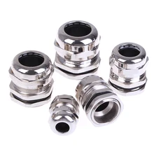 PG9 Кабельные сальники Металлические Водонепроницаемые кабельные сальники регулируемые соединители для кабеля диаметром 4-8 мм