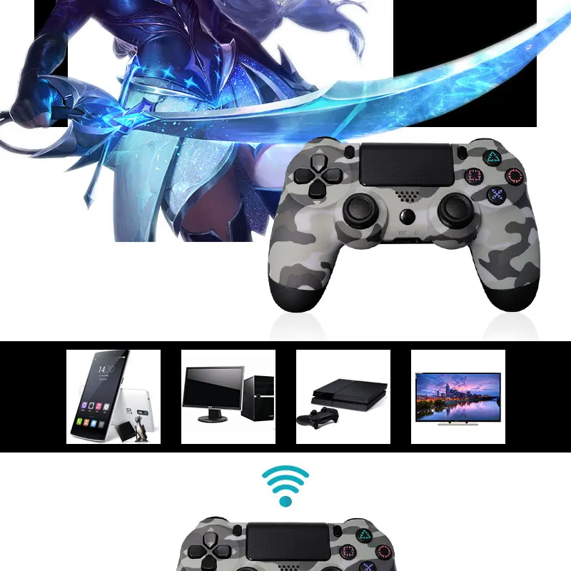 Для sony PS4 контроллер Bluetooth Вибрационный геймпад для Playstation 4 Detroit беспроводной джойстик для PS4 игры ConsoL