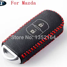 Кожаный чехол для ключей Genual, автомобильный держатель для ключей, чехол для ключей для Mazda 3 mazda 6, cx 5 cx 7, cx 9, автомобильные аксессуары