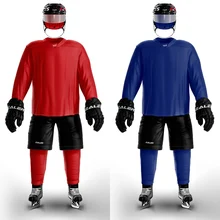 Han Duck 2 шт одноцветные домашние и выездные хоккейные Джерси для практики H6000