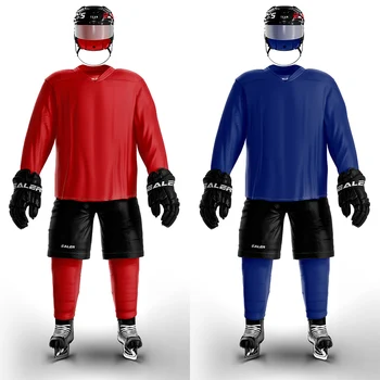 

Han Duck 2 pieces single color home and away ice hockey jersey for practice H6000