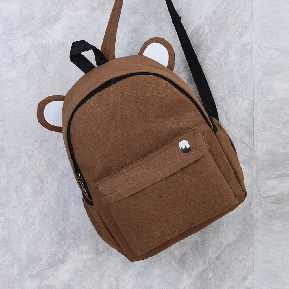 

Fashion Solid Backpack Women Children Schoolbag Back Pack LeisureTravel Bag Mochila Escolar Feminina #