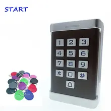 12 V 24 V Водонепроницаемый IP68 металла Rfid Контроль доступа с картой EM ID клавиатура один подставка на дверь автономного доступа Управление и Wiegand 26 бит в/Выход