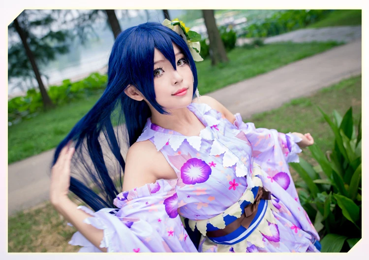 Love live UMI Сонода японское кимоно wafuku косплэй костюм вечернее платье на Хэллоуин форма Бесплатная доставка