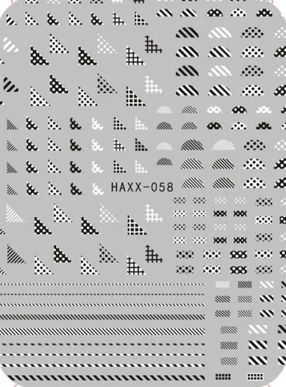 3d стикер для ногтей Hanyi серия геометрический треугольный дизайн HAXX-54 55 58 59 переводная наклейка для ногтей инструменты для украшения - Цвет: 58