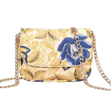 2016 neue Frauen Mode Mini Taschen ketten Kontrast Farbe Umhängetasche PU Handtasche Patchwork Party Handtasche BS512