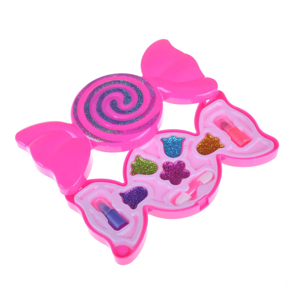 

1Set Candy Shape Children Cosmetics Set Toys Kids make up Cosmetics Party Performances Dressing Box sets Creative Gifts