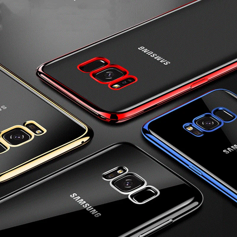 Роскошный силиконовый чехол с покрытием для samsung galaxy S6 S7 Edge samsung S9 S8 Plus S3 S4 S5 samsung Note 3 4 5 Note 8 чехол для сотового телефона
