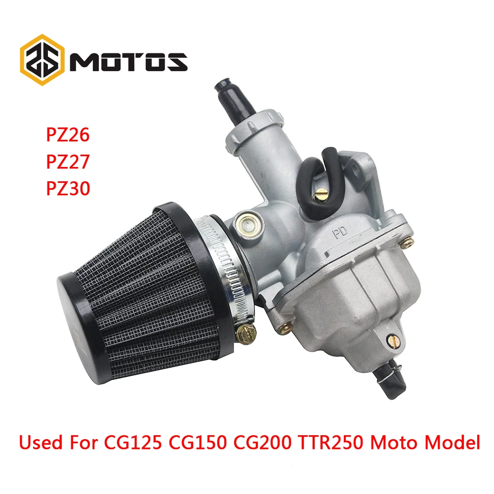 Мотоциклетный карбюратор ZS Z26 PZ27 PZ30 для Honda CG125 и других моделей мотоциклов с