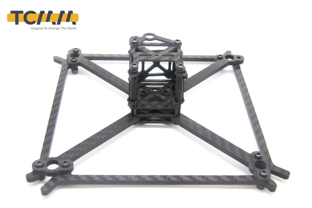 

TCMMRC FPV Frame Kit QAV-UFX Wheelbase 185mm Thickness 4mm Arm Carbon Fiber for FPV Racing Drone Quadcopter