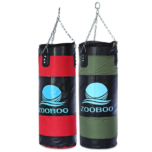 ZOOBOO 60 100cm Boxing Sandbags Striking Drop Hollow Empty Punching Bag
