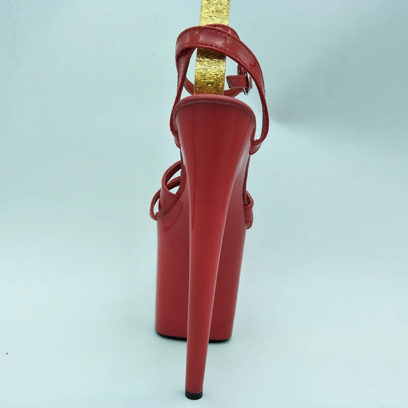 Sandalias Las Boda Nueva Alto Bombas 8 Cm Plataforma 20 Abiertas Pulgadas Zapatos Alta Calza Rojo El Niang De Tobillo Mujeres Del Talón Laijianjinxia Super PCwf1f