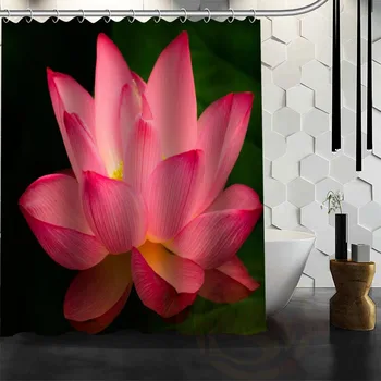 

Best Nice Custom Lotus Flower Shower Curtain Bath Curtain Waterproof Fabric For Bathroom MORE SIZE WJY&134