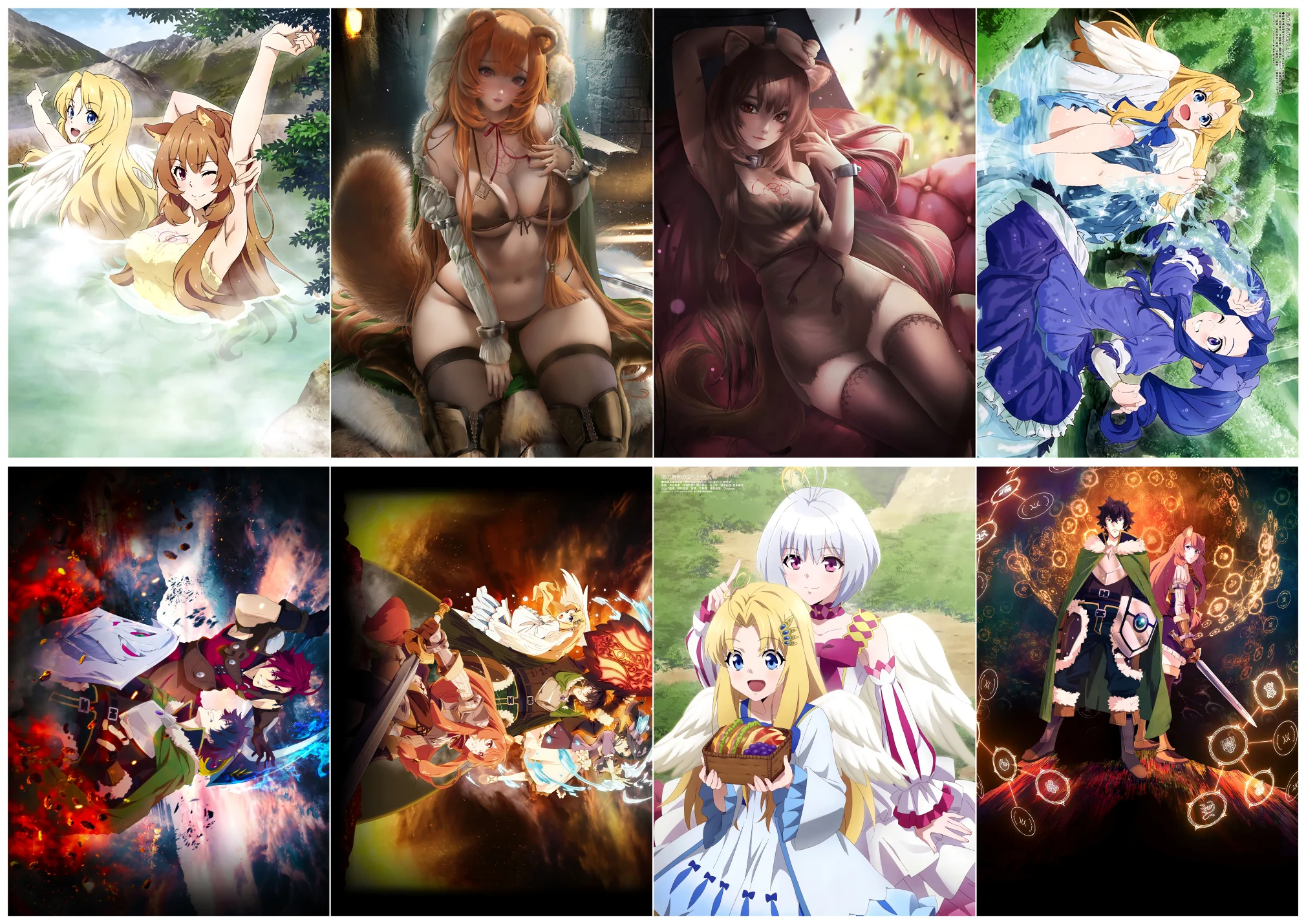 

The Rising of the Shield Hero Tate no Yuusha no Nariagari Polypropylene A3 8 pieces Posters wall poster PPP062