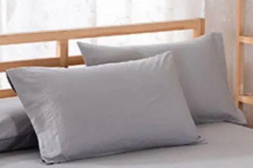 Простые однотонные кровать, простыня чехол с цветочным принтом мягкий близнец полный queen король Подушка Чехол для нового IPad - Цвет: Gray Pillowcase