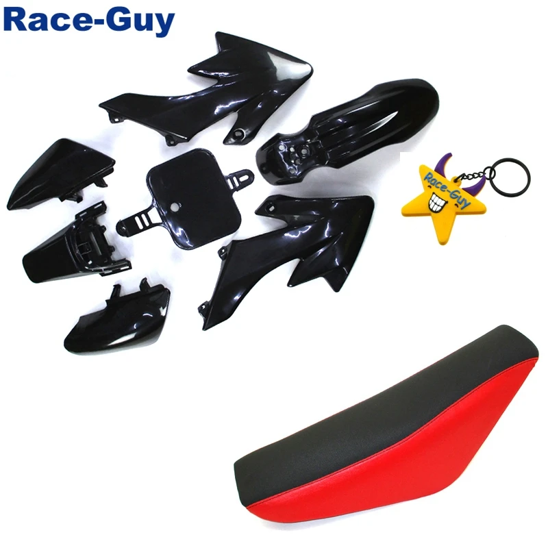 

Plastic Fairing Body Kits + Tall Foam Seat For Honda CRF50 XR50 Chinese Pit Dirt Trail Bike Coolster Roketa Lifan YX YCF 50cc 70