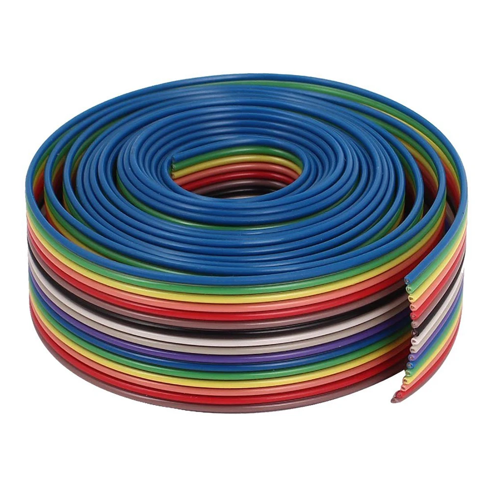 

2M 1.27mm Pitch 16 Pin Flat IDC Ribbon Extension Cable Wire