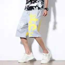 2019 летние грузовые шорты для мужчин slim fit мешковатые шорты женщин бренд уличная хип хоп принт Мужчин's плюс размеры