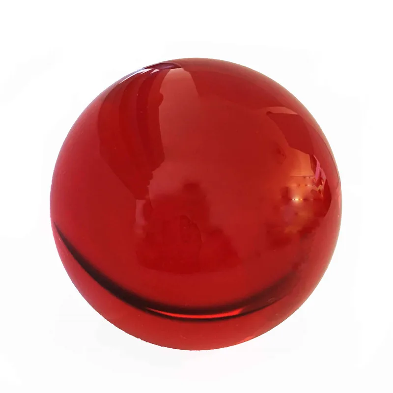 40mm 100mm 1Pieces Red Various Size Crystals Glass Balls For Fengshui