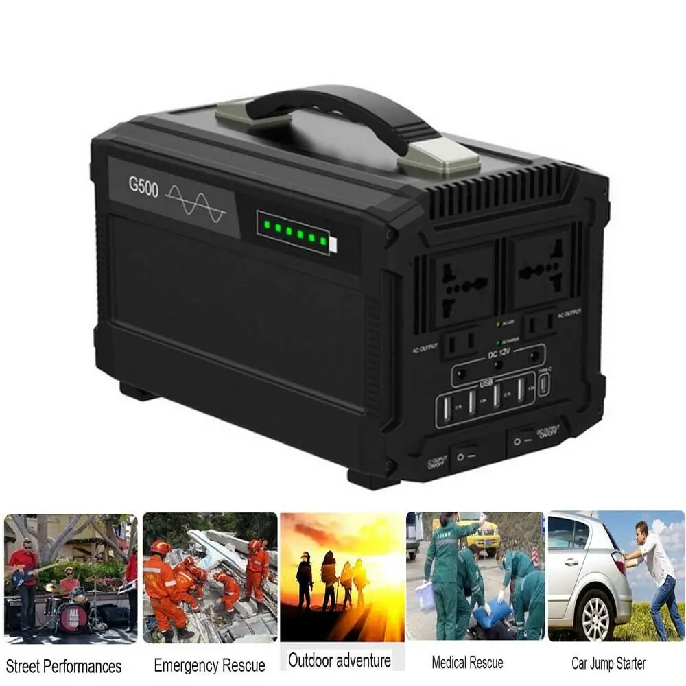 500W-Portable-Power-Station-Solar-Generator-Emergency-Backup